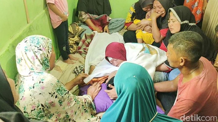 Suasana di rumah duka bocah tenggelam di Asahan.