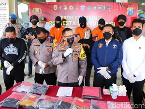 Keroyok dan Rampok Korban, 7 Anggota Geng Motor di Banyuwangi Diringkus