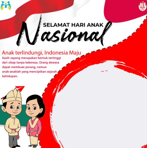 Twibbon Hari Anak Nasional 2022 bisa digunakan untuk memeriahkan peringatan nasional tersebut. Hari Anak Nasional 2022 akan diperingati tanggal 23 Juli 2022.