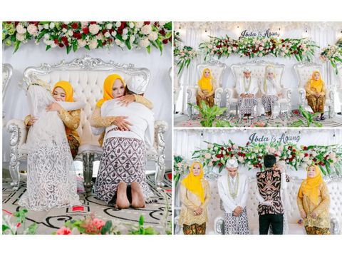 Foto pernikahan Ibda Hariroh dan Agung, viral di media sosial. Foto pernikahan Ibda Hariroh dan Agung, viral di media sosial.