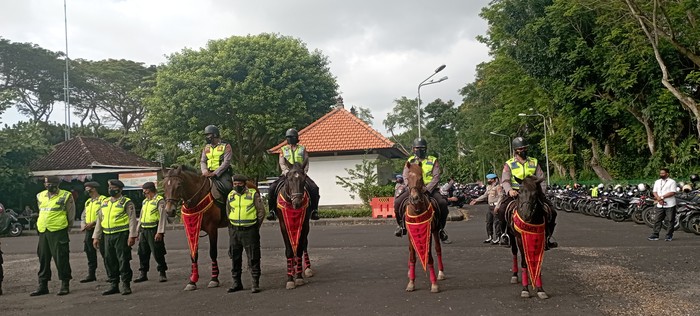 Kuda dari Belanda dan Sumba milik Dit Samapta Polda Bali.