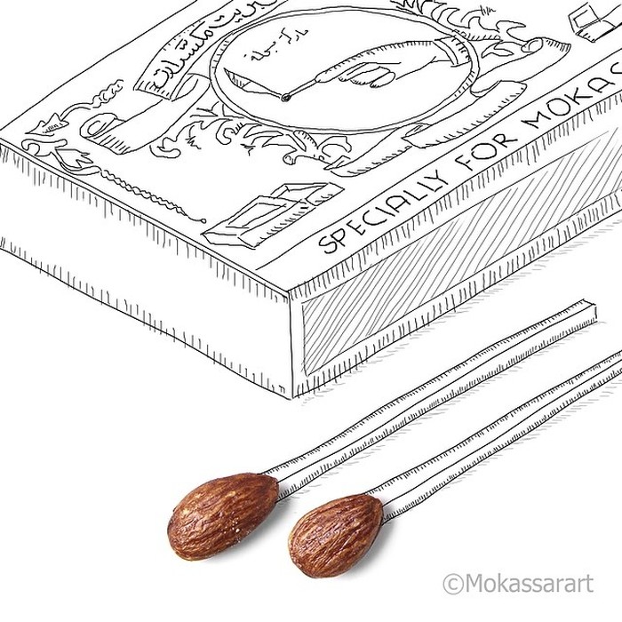 Pakai Kacang-kacangan, Seniman Ini Bikin Hasil Karya yang Unik dan Keren