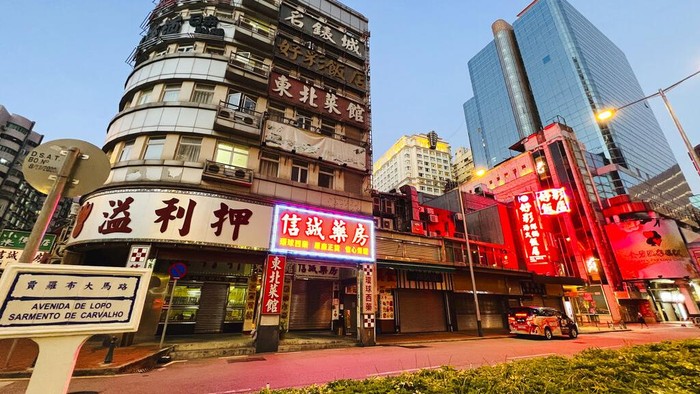 MGM Grand Macau casino resort is closed in Macao, Monday, July 11, 2022. Streets in the gambling center of Macao were empty Monday after casinos and most other businesses were ordered to close while the Chinese territory near Hong Kong fights a coronavirus outbreak. (AP Photo/Kong)