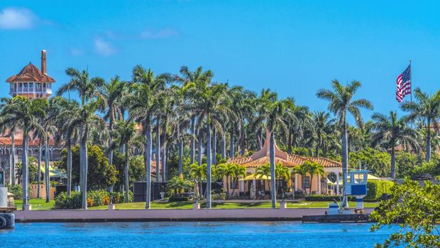 Mar-A-Lago Trump's Former President's House National Historic Landmark Palm Beach Florida.