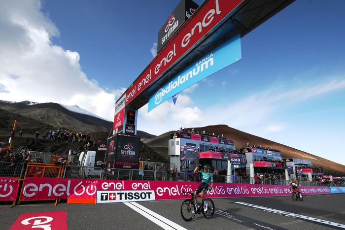 MEGEVE, FRANCE - JULY 12: Tadej Pogacar of Slovenia and UAE Team Emirates - Yellow Leader Jersey competes during the 109th Tour de France 2022, Stage 10 a 148,1km stage from Morzine to Megève 1435m / #TDF2022 / #WorldTour / on July 12, 2022 in Megeve, France. (Photo by Michael Steele/Getty Images)