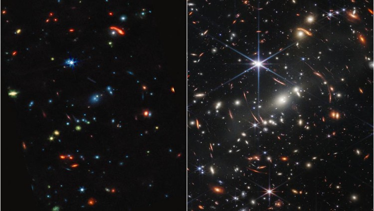 Memukau! Lihat Foto Galaksi yang Dipotret Teleskop Termahal NASA NASA memamerkan foto yang dijepret Teleskop Luar Angkasa James Webb. Penasaran seperti apa hasil foto teleskop termahal dan tercanggih NASA itu? Ini fotonya.