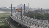 Pembangunan proyek strategis nasional ini terus dikebut. Seperti ini penampakannya hingga, Rabu (13/7/2022).