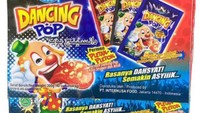 Permen Dancing Pop juga populer di zamannya. Permen ini membuat lidah bergoyang karena bisa meledak berbunyi pletak-pletok di dalam mulut. Foto: dok. e-commerce