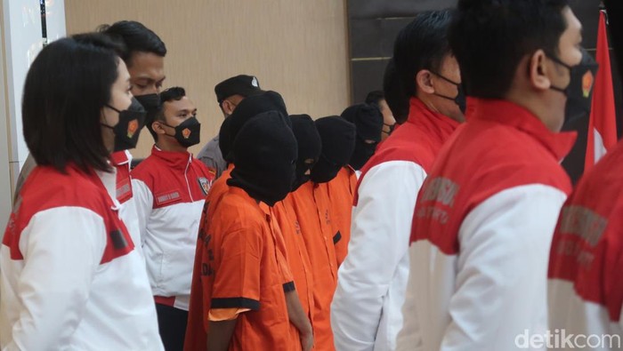 Polda DIY jumpa pers kasus predator seksual anak atau pedofilia, Rabu (13/7/2022).