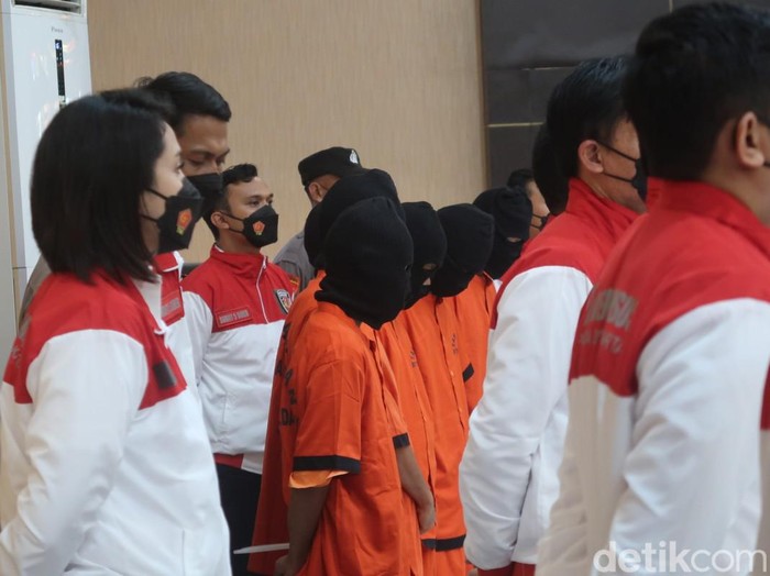 Polda DIY jumpa pers kasus predator seksual anak atau pedofilia, Rabu (13/7/2022).