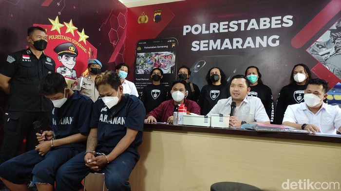 Polrestabes Semarang mengungkap kasus pencurian HP iPhone 13 Pro Max, Rabu (13/7/2022).