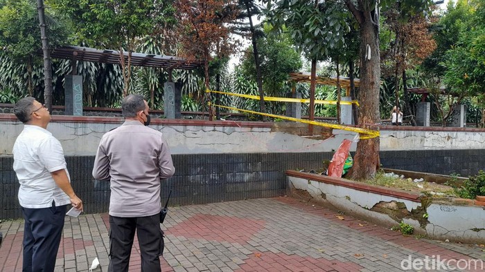 TKP bocah tewas tersentrum tiang lampu di Bogor