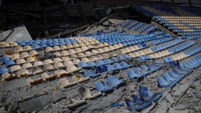 Kondisi Stadion Bola di Ukraina yang Amburadul Dirudal Rusia