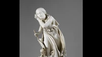 J-Hope menyukai karya seni yang dipajang di New York, salah satunya patung Genius of the Dance karya Jean-Baptiste Carpeaux. Foto: Met Collection/ Istimewa