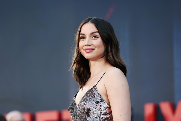 HOLLYWOOD, CALIFORNIA - JULY 13: Ana de Armas attends the world premiere of Netflix's 