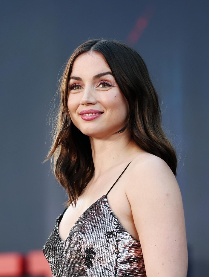 HOLLYWOOD, CALIFORNIA - JULY 13: Ana de Armas attends the world premiere of Netflixs The Gray Man at TCL Chinese Theatre on July 13, 2022 in Hollywood, California. (Photo by David Livingston/WireImage)