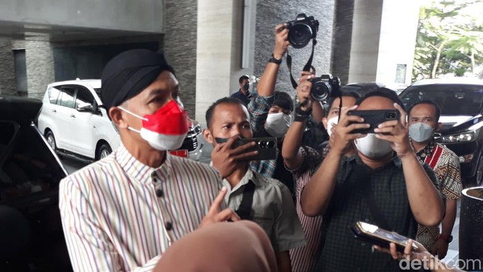 Ganjar Pranowo di Solo, Kamis (14/7/2022).