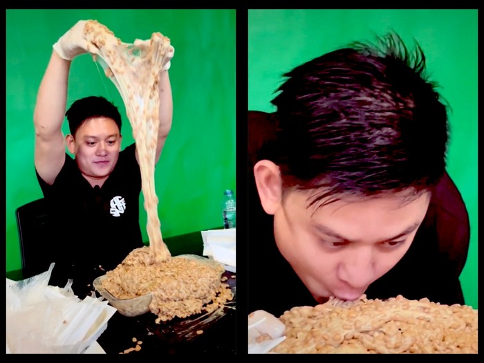 Gokil! Bobon Santoso Mukbang 3,6 Kg Natto, Begini Reaksinya