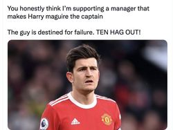 Meme Kocak Harry Maguire Jadi Kapten MU Lagi