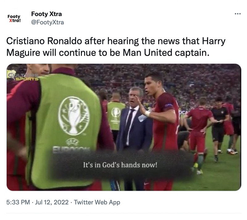 Meme Harry Maguire kapten