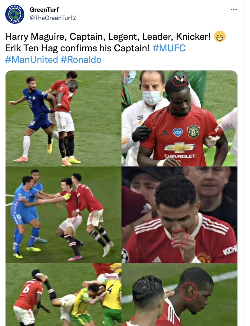 Meme Harry Maguire kapten