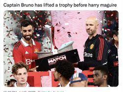 Meme Kocak Harry Maguire Jadi Kapten MU Lagi