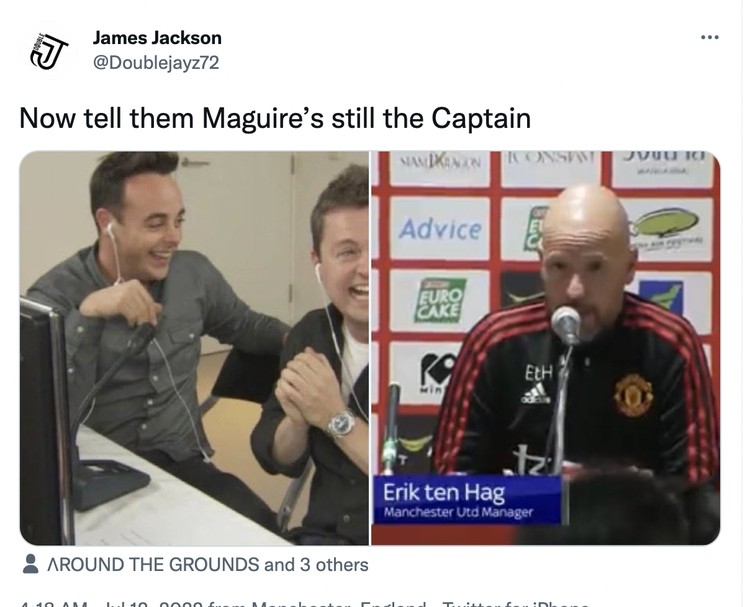 Meme Harry Maguire kapten Meme Harry Maguire kapten