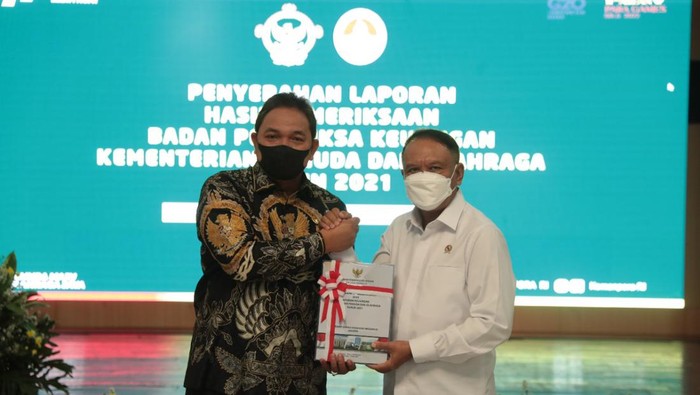 Menpora Zainudin Amali-Anggota BPK Achsanul Qosasi