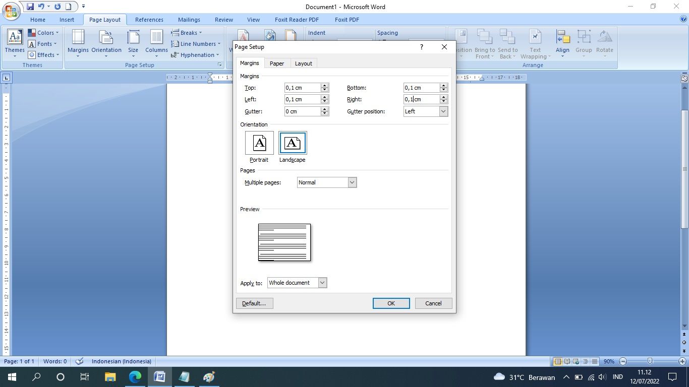 Tutorial membuat brosur di Microsoft Word.
