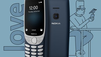 Wujud Nokia 8210 reborn berbasis pada versi aslinya, tapi sudah mendapatkan sentuhan modern dan fitur-fitur baru. Foto: HMD Global