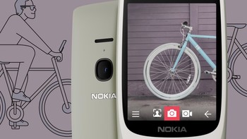 Dibekali pula kamera tapi sederhana saja, dengan resolusi 0,3 megapixel dan lampu flash. Foto: HMD Global