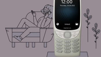 HMD Global juga menghidupkan kembali Nokia 8210 dengan nama Nokia 8210 4G. Ini merupakan versi modern dari Nokia 8210 yang dirilis pada tahun 1999. Ponsel ini dijual dengan harga 64,99 Poundsterling (Rp 1,1 jutaan). Foto: HMD Global