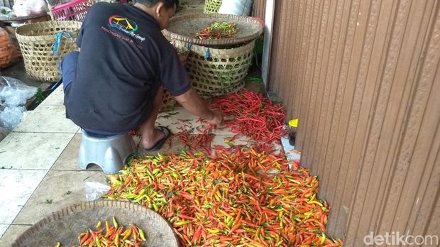 Pasar Bandarjo, Ungaran, Kabupaten Semarang, Kamis (14/7/2022).
