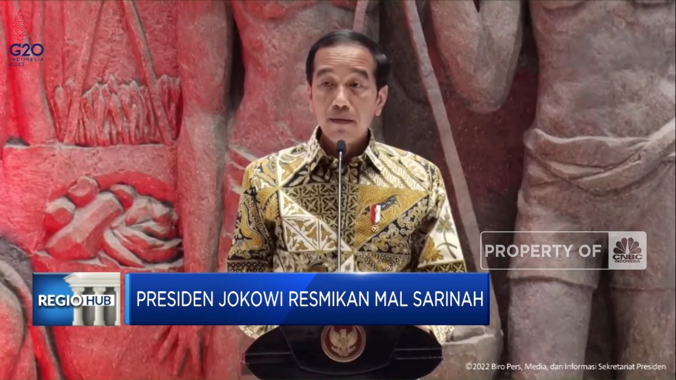 Presiden Jokowi Resmikan Mal Sarinah