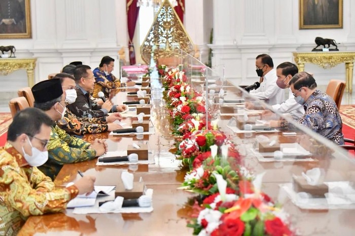 Rapat Pimpinan MPR dengan Jokowi