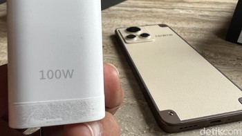 GT2 Explorer Master memiliki baterai 5.000mAh dengan dukungan fast charging 100W, dapat mengisi daya hingga 100% dalam 25 menit. Foto: detikINET/Anggoro Suryo Jati