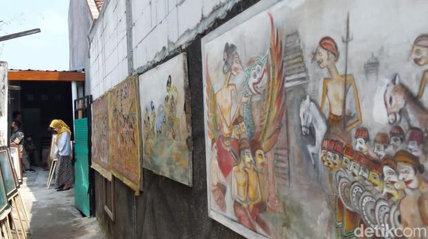 Rumah maestro wayang beber asal Solo, Hermin Istiariningsih alias Mbah Ning, Kamis (14/7/2022).