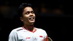 Semringahnya Anthony Ginting Lolos Perempatfinal Singapore Open 2022