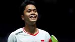 Semringahnya Anthony Ginting Lolos Perempatfinal Singapore Open 2022