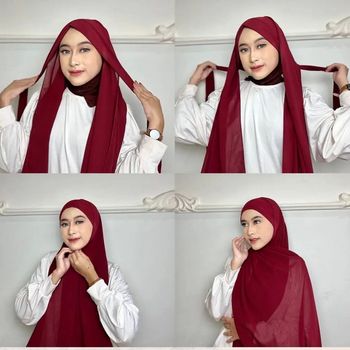 Tutorial hijab pashmina Malaysia style dari @aquilah_store.