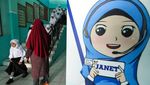Ekspresi Para Siswa pada Hari Pertama Sekolah di Berbagai Daerah