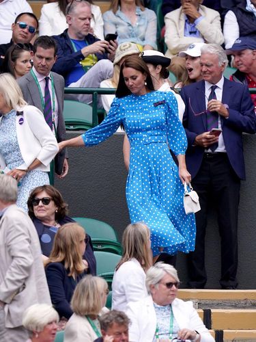 BLETCHLEY, ENGLAND - MAY 14: Catherine, Duchess of Cambridge, visits the D-Day exhibition at Bletchley Park on May 14, 2019 in Bletchley, England. The D-Day exhibition marks the 75th anniversary of the D-Day landings. (Photo by Mark Cuthbert/UK Press via Getty Images)