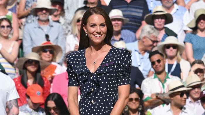 BLETCHLEY, ENGLAND - MAY 14: Catherine, Duchess of Cambridge, visits the D-Day exhibition at Bletchley Park on May 14, 2019 in Bletchley, England. The D-Day exhibition marks the 75th anniversary of the D-Day landings. (Photo by Mark Cuthbert/UK Press via Getty Images)