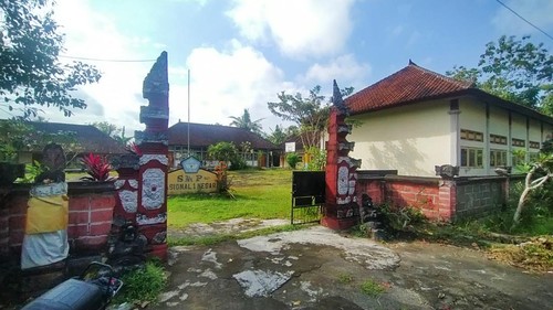 Kondisi SMP Nasional 1 Negara, di Kelurahan Dauhwaru, Kecamatan/Kabupaten Jembrana Bali, Jumat (15/7/2022)