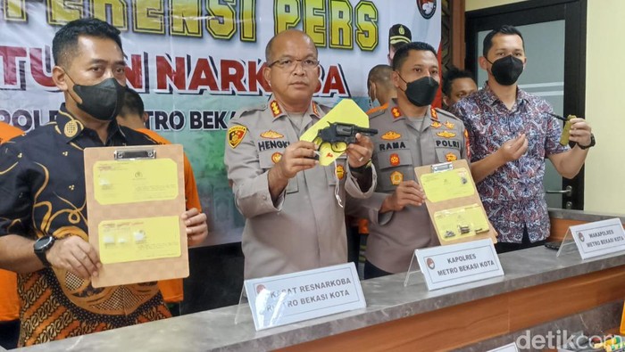 Konpers narkoba di Bekasi (Wildan Noviansyah/detikcom)