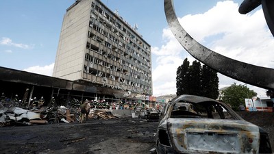 Penampakan Kota Vinnytsia Porak Poranda Digempur Rusia