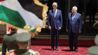 Presiden Palestina Sambut Joe Biden di Tepi Barat