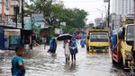 Banjir Rendam Jalan Hasyim Ashari Ciledug