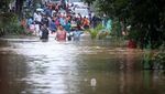 Banjir Setinggi Dada Rendam Villa Pamulang Depok