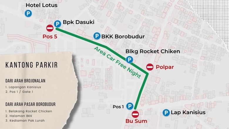 Flyer Car Free Night Borobudur Flyer Car Free Night Borobudur, Sabtu (16/7/2022).